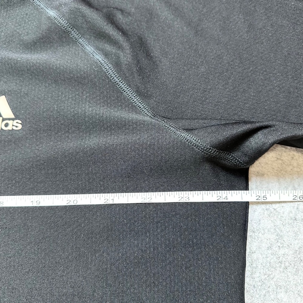 ADIDAS GOLF Men's Size 2XL Solid Black Performance Long Sleeve Shirt - Picture 7 of 9